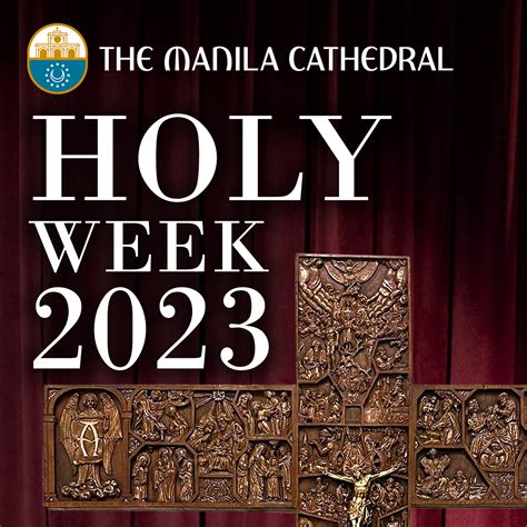 HOLY WEEK 2023 Here is the complete .